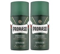 2er Rasierschaum Grün Proraso mit Eucalyptusöl und Menthol für alle Hauttypen je 300 ml = 600 ml