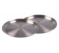 2er-Set Acero Inox. Bandeja 35cm Bandeja de Desayuno Bandeja Velas