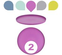 2er Set Bandeja Sckmuckschale Plato para Velas Tableta Decorativa Moderno