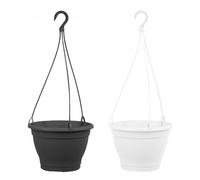 2er Set Colgante de Luces Maceta Plástico Cesa Flores Maceta Colgante Maceta