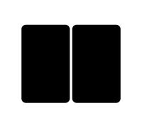 2er Set Glasabdeckplatten Negro Glaskeramik-Kochfelder 30 X 52CM Placa Tapa