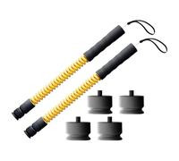 2er Set Schnurlose Kampfseile mit verstellbaren Gewichten - Leises Battle Rope für Home-Gym, & Krafttraining | 51cm Fitness-Stöcke für Männer & Frauen