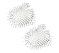2er Set WENKO Inodoro Silicona Repuesto Cabeza Cepillo Ø 7,5CM Recambio Blanco