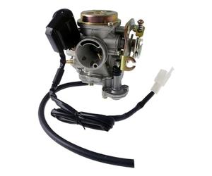 2EXTREME Carburador de estárter eléctrico GY6 compatible con Baotian BT49QT | Chiclé principal 82; compatible con Kymco Agility RS DJ solo con adaptación; compatible con Rex, Explorer, Peugeot Kisbee