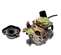 2EXTREME carburador estándar + colector para scooter 50cc 4T - compatible con Baotian BT49QT-9, ZNEN ZN50QT-E, REX RS450, Peugeot V-Click, Beeline Veloce GT - recambio para scooters chinos