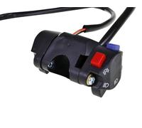 2EXTREME conmutador intermitentes izquierdo compatible con KTM Husaberg - interruptor basculante, pulsador, negro, rojo, azul