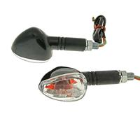 2EXTREME Juego de Pilotos Intermitentes Universales M10 Negro Doozy Transparente - Largo