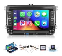 2G+64G Android 13 Radio Coche para VW Golf 5 6 Passat Jetta Caddy EOS T5 Tiguan Touran CC Polo, 7'' HD Pantalla Táctil Radio con Carplay Android Auto Inalámbrico GPS WiFi USB Bluetooth FM RDS Cámara