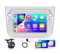 2G+64G Android Radio de Coche para Alfa Romeo Mito 2008-2016 7 Pulgadas Pantalla Táctil Romeo Mito con Wireless Carplay Android Auto GPS Mirror Link Bluetooth FM/RDS Radio WiFi Cámara Trasera