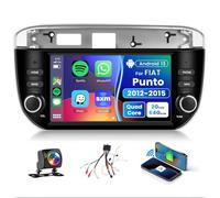 2G+64G Android Radio de Coche para FIAT Punto 2012-2015 7 Pulgadas Pantalla Táctil Wireless Carplay Radio Coche con Android Auto Navi GPS WiFi Mirror Link Bluetooth FM/RDS/DVR/EQ/Dab+ Cámara Trasera