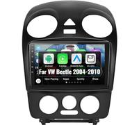 2G+64G CAMECHO Android 12 Radio de Coche para VW Beetle 2004-2010,Radio 2 DIN 9" Touchscreen con Carplay Android Auto Inalambrico GPS HiFi RDS/FM BT WiFi+Camara Trasera