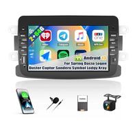 2G+64G CAMECHO Android 13 Autoradio para Renault Dacia Logan Duster Sandero Lodgy Capture Symbol Lada Xray con Navi Carplay Android Auto,Doble DIN Radio mit 7" Pantalla con Bluetooth FM/RDS USB+Type-c