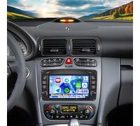 2G+64G CAMECHO Android 13 Radio de Coche con GPS para Mercedes Benz C CLK G Klasse W203 W209 W463 Viano Vito W639,7'' de Pantalla de Radio 2 DIN con Carplay inalámbrico WiFi RDS/FM Bluetooth y EQ