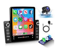 2G 64G Hodozzy Android Radio 2 DIN de 9,5 Pulgadas,Carplay Android Auto Inalámbrico, Radio de Coche 2 DIN con Pantalla Táctil Vertical con Bluetooth Mirror Link WiFi GPS FM/RDS Radio SWC+Cámara