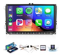 2G+64G Radio Coche Android 13 para VW Golf 5 6 Passat Jetta Caddy EOS T5 Tiguan Touran CC Polo con Pantalla Táctil HD 9 Pulgadas Autoradio con CarPlay Android Auto GPS WiFi USB Bluetooth FM RDS Cámara