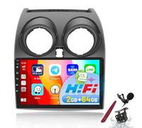 [2G 64G] Radio para Nissan Qashqai J10 2006-2016, Pantalla táctil 2K de 9'', CarPlay inalámbrico, actualización a Android 15, Bluetooth, GPS, WiFi, cámara de Respaldo, K1 Pro