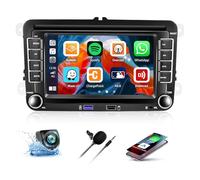 [2GB+64GB] CAMECHO Android 13 Radio Coche para VW Golf 5 6 Polo Tiguan Caddy Skoda Passat,con Wireless CarPlay Android Auto,7 Pulgadas 1080P Pantalla Táctil con Navi HiFi/WiFi/FM/RDS+AHD Cámara