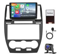 2GB+64GB Hodozzy Android Radio para Land Rover Freelander 2 2007-2012 Carplay Android Auto, Pantalla Coche 2 DIN 9 Pulgadas con GPS WiFi Bluetooth Mirrorlink,FM RDS HiFi Radio Cámara + Canbus
