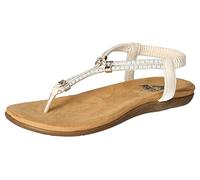 2Go Fashion 8018-811, Sandalias Planas Mujer, Weiß, 41 EU