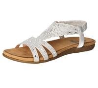 2Go Fashion 8018-821, Sandalia Plana Mujer, Plata, 38 EU