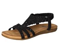 2Go Fashion 8018-821, Sandalias Planas Mujer, Negro, 41 EU