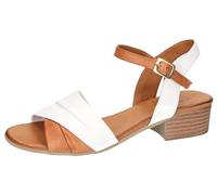 2Go Fashion 8066-803, Sandalia con talón Mujer, Blanco, 38 EU