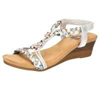 2Go Fashion 8910-808, Sandalias con cuña Mujer, Plata, 39 EU