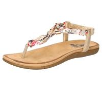 2Go Fashion Sandalias planas para mujer 8018-805, rojo dorado, 39 EU