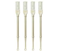 2Head - Cortador de pelo nasal manual giratorio con recogedores de orejas, herramienta portátil para eliminar el vello de la nariz