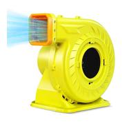 2HP Soplador de aire inflable para objetos inflables grandes, potente soplador de casa de rebote de 1500 W, bomba de ventilador comercial portátil para castillo hinchable grande, tobogán acuático