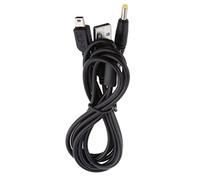 Desconocido 2in 1 USB Cable de Carga de Datos Cargador para Sony PSP 1000 2000 3000 Negro