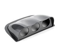 2in 52mm Universal Console Dashboard Gauge Holder, 3 Hole Dash Gauge Console Dashboard Pod Holder Mount Bracket Universal Auto Accessory (Carbon Fiber Pattern)