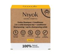 Niyok Champú sólido 2 en 1 + acondicionador - Vitamina 80 g