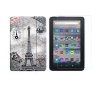 2in1 Tableta Set para Amazon Kindle Fire 7 12. Gen. 2022 7 Pulgadas Cubierta De