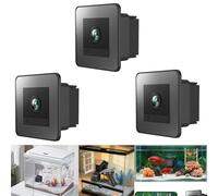 2K HD Aquarium Camera & Terrarium WiFi Pet Camera, 140° Wide-Angle Anti-Glare Macro Lens, 24/7 Recording for Vivarium Cameras for Fish and Reptiles, The Mobile Phone App to Connect (3 PCS)