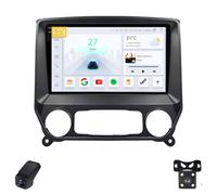 2K Radio para Coche para Chevrolet Silverado GMC Sierra 2014-2018 Pantalla Táctil Android Estéreo para Coche 9-Inch/CarPlay/Android Auto/WiFi/FM/GPS/SWC/Cámara Visión Trasera/ADAS DVR(B,M400S 2K)