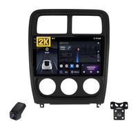 2K Radio para Coche para Dodge Caliber PM 2009-2013 Pantalla Táctil Android Estéreo para Coche 9-Inch/CarPlay/Android Auto/WiFi/RDS Radio FM Am/GPS/Cámara Visión Trasera/ADAS DVR(M500S 2K)
