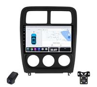 2K Radio para Coche para Dodge Caliber PM 2009-2013 Pantalla Táctil Android Estéreo para Coche 9-Inch/CarPlay/Android Auto/WiFi/RDS Radio FM Am/GPS/Cámara Visión Trasera/ADAS DVR(M150CP)