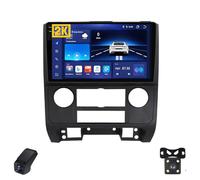 2K Radio para Coche para Ford Escape 2007-2012 Pantalla Táctil Android Estéreo para Coche 9-Inch/CarPlay/Android Auto/WiFi/RDS Radio FM Am/GPS/SWC/Cámara Visión Trasera/ADAS DVR(M400S 2K)