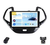 2K Radio para Coche para Ford Figo 2015-2018 Pantalla Táctil Android Estéreo para Coche 9-Inch/CarPlay/Android Auto/WiFi/RDS Radio FM Am/GPS/SWC/Cámara Visión Trasera/ADAS DVR(M400S 2K)