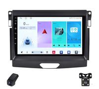 2K Radio para Coche para Ford Ranger 2015-2020 Pantalla Táctil Android Estéreo para Coche 9-Inch/CarPlay/Android Auto/WiFi/RDS Radio FM Am/GPS/SWC/Cámara Visión Trasera/ADAS DVR(B,M100CP)