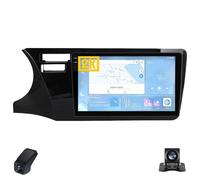 2K Radio para Coche para Honda City 2014-2021 Pantalla Táctil Android Estéreo para Coche 9-Inch/CarPlay/Android Auto/WiFi/RDS Radio FM Am/GPS/SWC/Cámara Visión Trasera/ADAS DVR(M500S 2K)