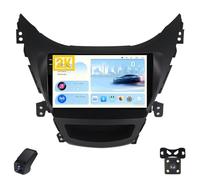 2K Radio para Coche para Hyundai Elantra 2012-2015 Pantalla Táctil Android Estéreo para Coche 9-Inch/CarPlay/Android Auto/WiFi/RDS Radio FM Am/GPS/SWC/Cámara Visión Trasera/ADAS DVR(B,M200S 2K)