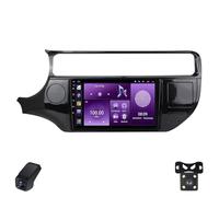 2K Radio para Coche para Kia Rio 4 K3 2015-2017 Pantalla Táctil Android Estéreo para Coche 9-Inch/CarPlay/Android Auto/WiFi/RDS Radio FM Am/GPS/SWC/Cámara Visión Trasera/ADAS DVR(Lhd,M100CP)