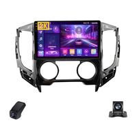 2K Radio para Coche para Mitsubishi L200 5 2015-2019 Pantalla Táctil Android Estéreo para Coche 9-Inch/CarPlay/Android Auto/WiFi/RDS Radio FM Am/GPS/SWC/Cámara Visión Trasera/ADAS DVR(M500S 2K)