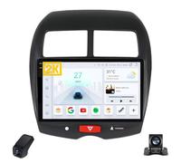 2K Radio para Coche para Mitsubishi RVR Outlander Sport ASX 1 2010-2016 Pantalla Táctil Android Estéreo para Coche 9-Inch/CarPlay/Android Auto/WiFi/GPS/Cámara Visión Trasera/ADAS DVR(B,M400S 2K)