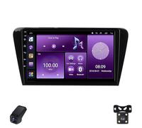 2K Radio para Coche para Skoda Octavia 3 A7 2013-2018 Pantalla Táctil Android Estéreo para Coche 9-Inch/CarPlay/Android Auto/WiFi/RDS FM Am/GPS/SWC/Cámara Visión Trasera/ADAS DVR(M100CP)