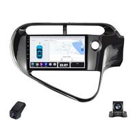 2K Radio para Coche para Toyota Prius C 2018-2020 Pantalla Táctil Android Estéreo para Coche 9-Inch/CarPlay/Android Auto/WiFi/RDS Radio FM Am/GPS/SWC/Cámara Visión Trasera/ADAS DVR(M150CP)