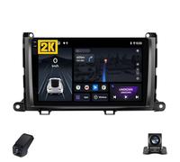 2K Radio para Coche para Toyota Sienna 2009-2014 Pantalla Táctil Android Estéreo para Coche 9-Inch/CarPlay/Android Auto/WiFi/RDS Radio FM Am/GPS/SWC/Cámara Visión Trasera/ADAS DVR(M400S 2K)