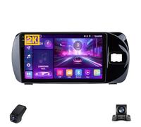 2K Radio para Coche para Toyota Vitz 3 III XP130 2014-2019 Pantalla Táctil Android Estéreo para Coche 9-Inch/CarPlay/Android Auto/WiFi/Radio FM/GPS/SWC/Cámara Visión Trasera/ADAS DVR(M400S 2K)